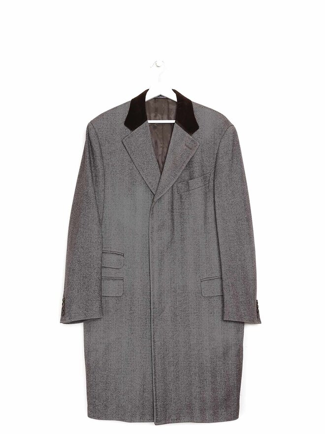 Canali Manteau en Cachemire à Carreaux et Damiers