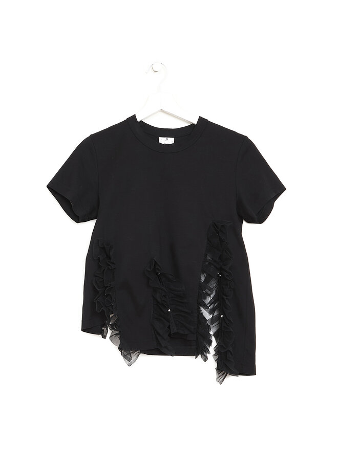 Noir Kei Ninomiya Ruffled Button-Front T-Shirt