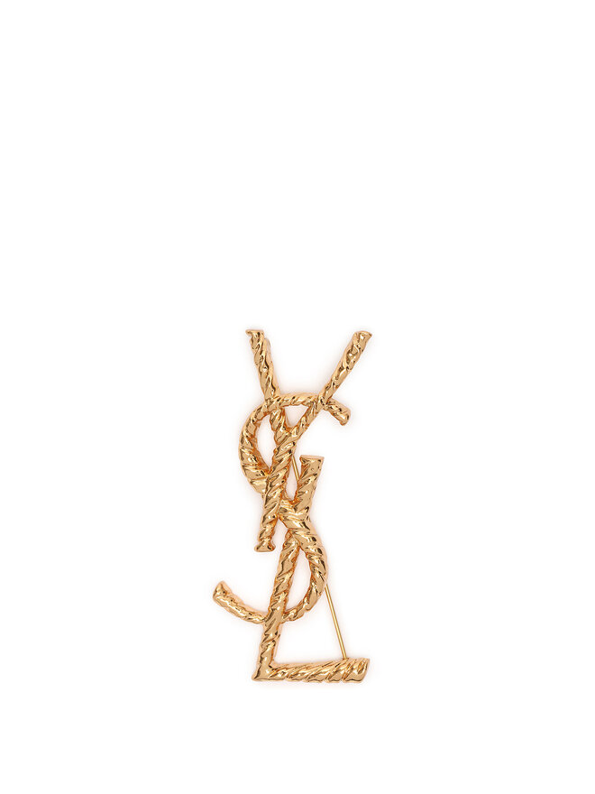 SAINT LAURENT Cassandre YSL Brooch