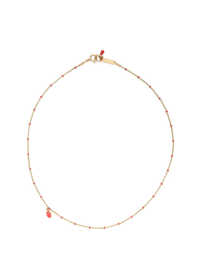ISABEL MARANT Collier avec Charm Goutte Rouge