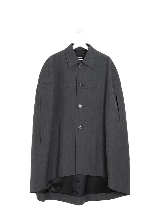 WE11DONE Rounded Cape Coat