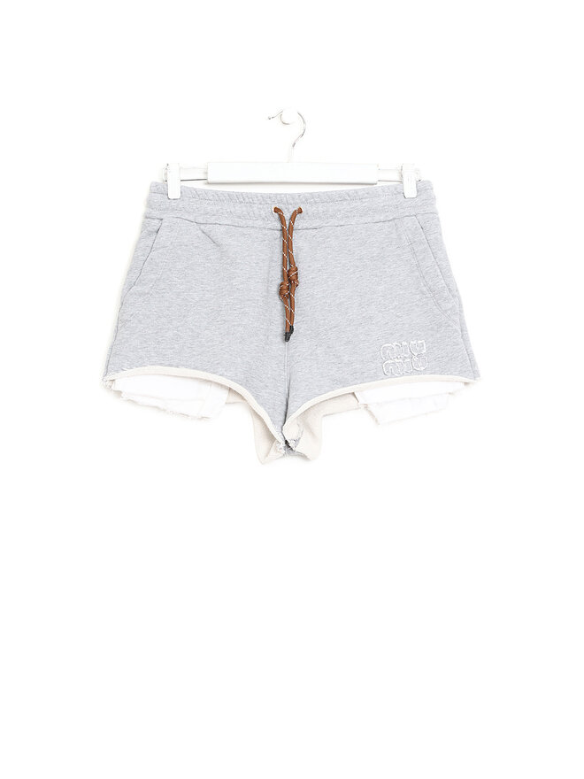 MIU MIU Cropped Cotton Shorts