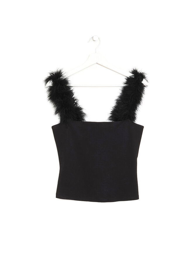 STAUD Feather Strap Tank Top