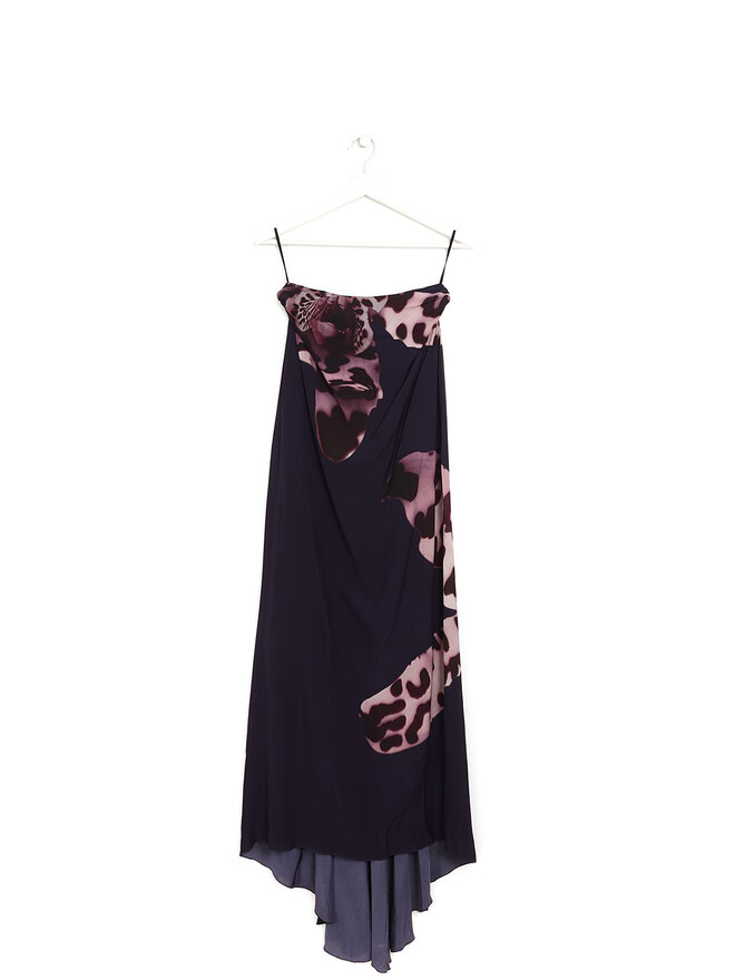 DRIES VAN NOTEN Jupe Salvix Maxi à imprimé Orchidée Léopard