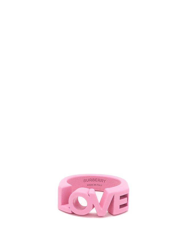 BURBERRY LOVE Text Design Ring