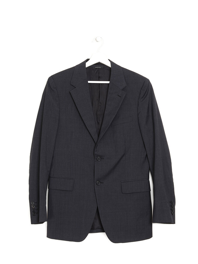 PRADA Veston en Laine Vierge Gris