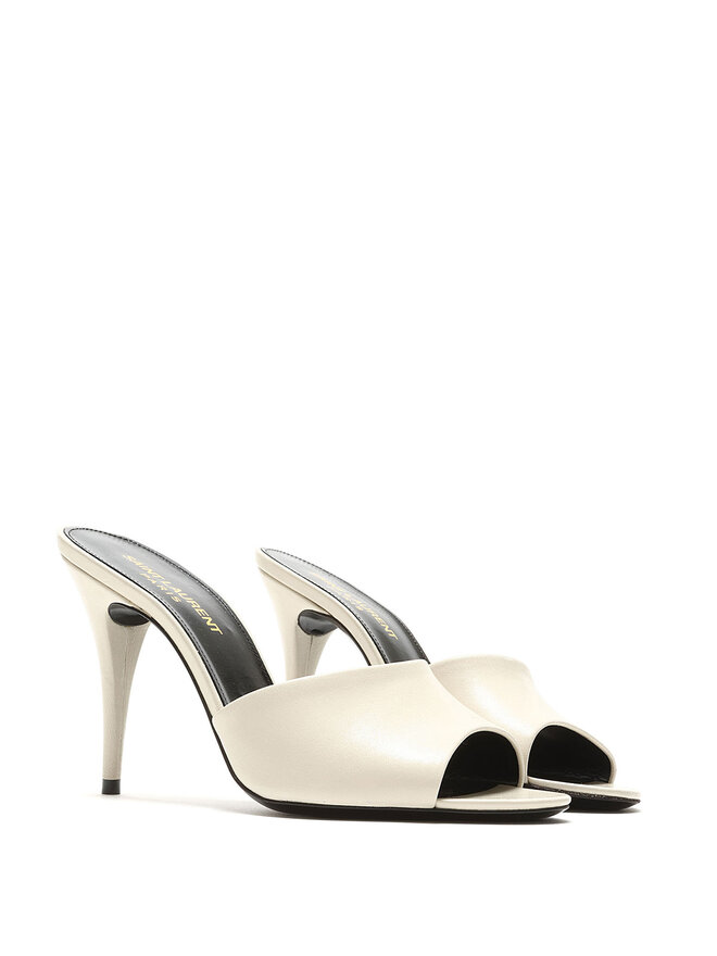 SAINT LAURENT Mules en Cuir Romy