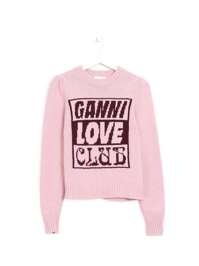 GANNI Pull Graphique GANNI LOVE CLUB
