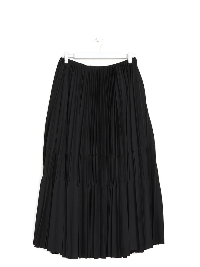 ALAÏA Jupe Plissée Mi-Longue