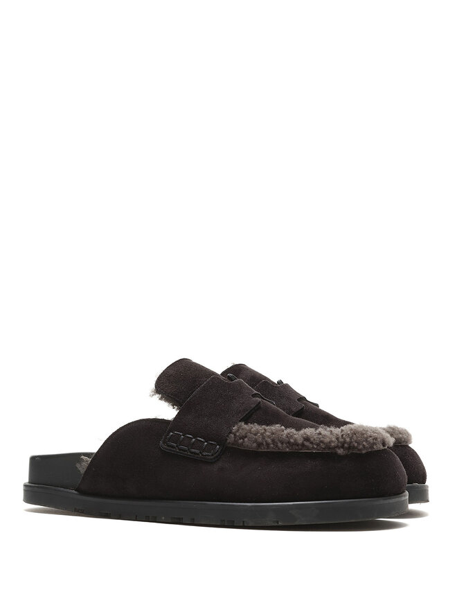 HERMÈS Pantoufles Shearling Go Mule