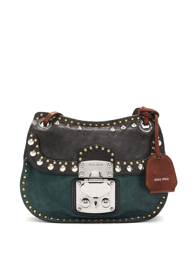 MIU MIU Sac à bandoulière clouté