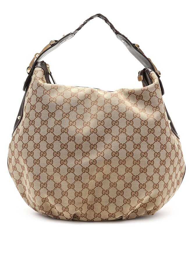 GUCCI GG Supreme Canvas Pelham Hobo Bag