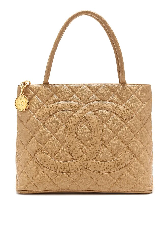 CHANEL Caviar Medallion Tote Bag