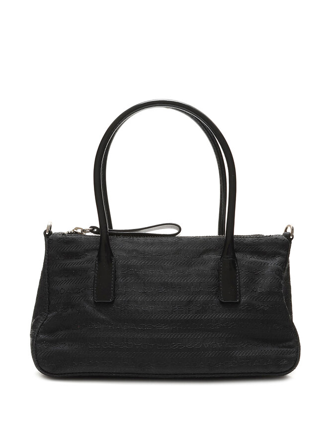 PRADA Black Nylon Top Handle Bag