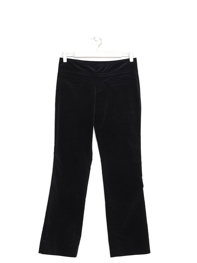 GUCCI Black Velour Trousers