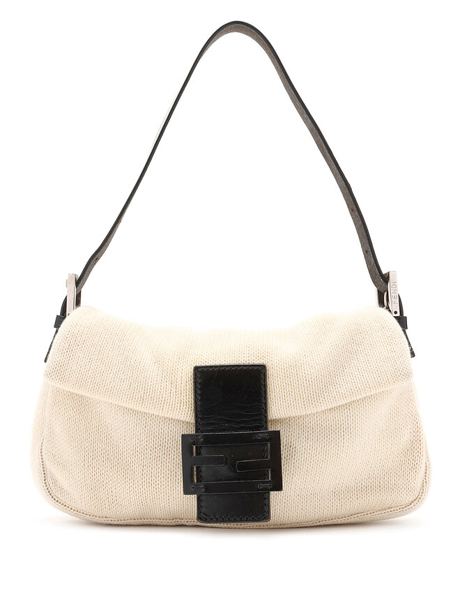 FENDI Baguette Fendi en cachemire crème
