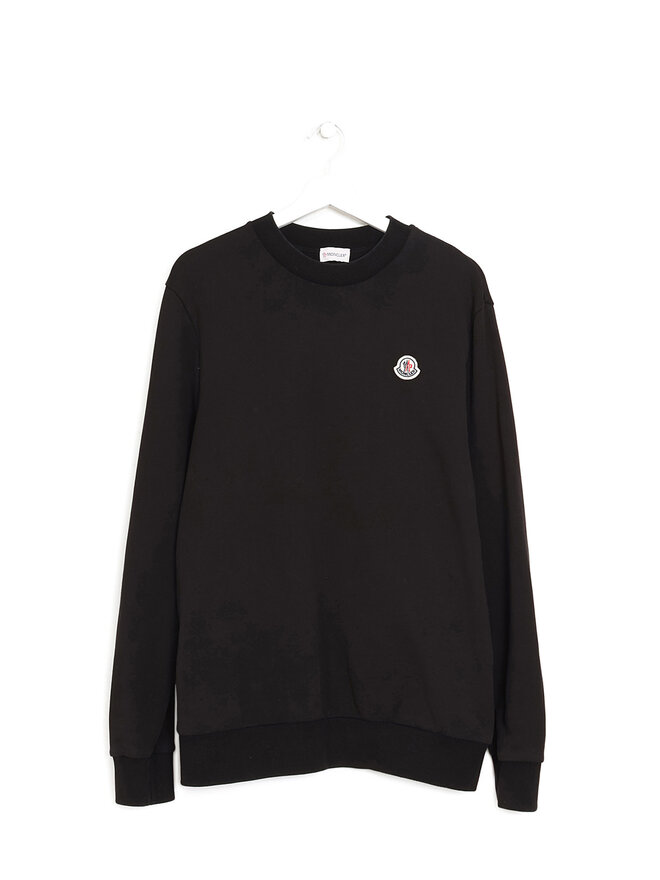 MONCLER Chandail en coton avec logo