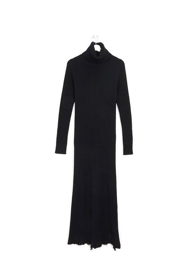 JUNYA WATANABE Robe en laine col roulé à effet usé