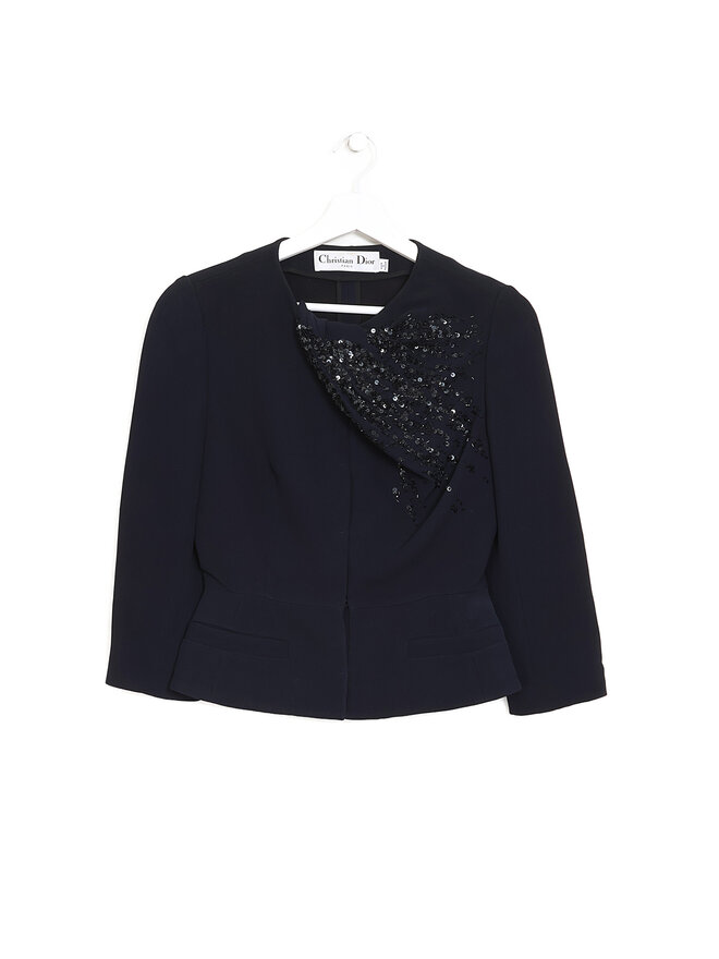Christian Dior Sequin Silk Blazer