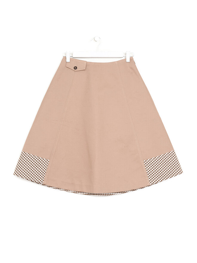 BAUM UND PFERDGARTEN Plaid Midi Skirt