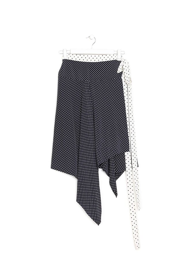 Alexis Polka Dot Wrap Skirt