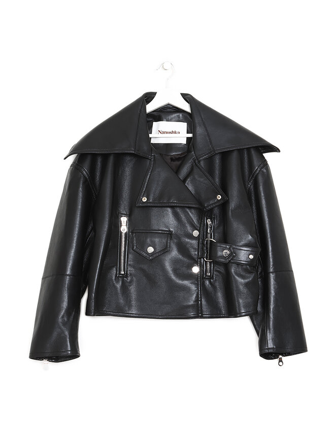 NANUSHKA Veste en cuir régénéré Ado