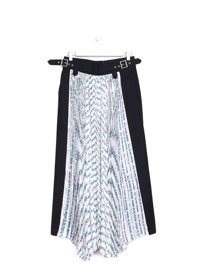 SACAI Print Pleated Skirt