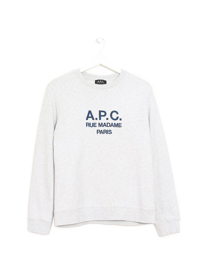A.P.C. Pull en Coton à Logo Brodé