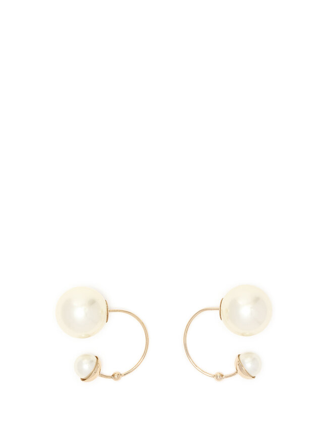 Christian Dior UltraDior Dual Pearl Earrings