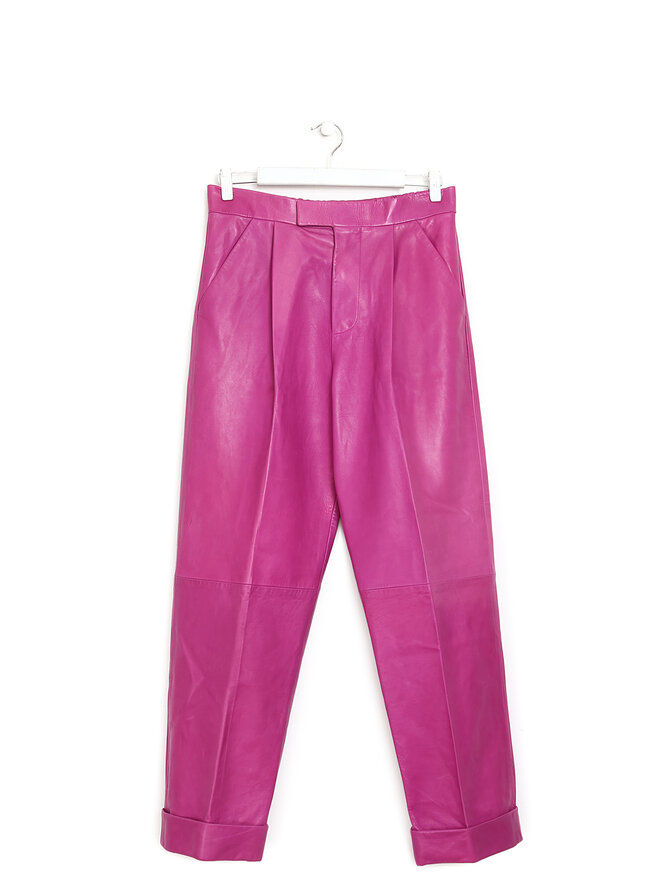 TOM FORD Fuchsia Leather Pants