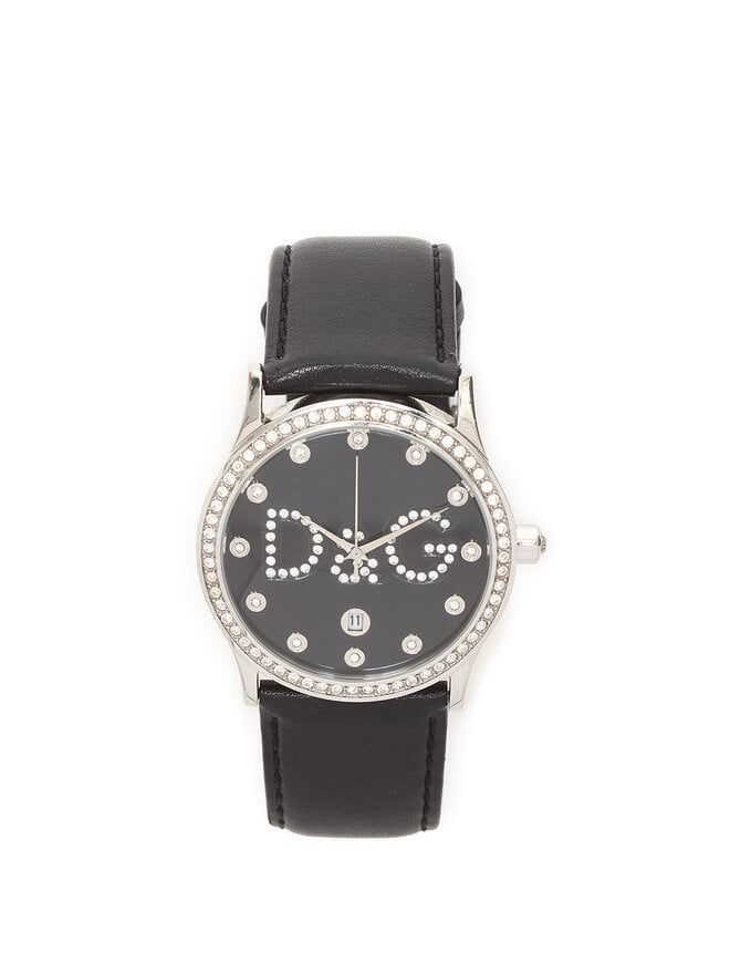 D&G DOLCE & GABBANA Montre 38mm en acier inoxydable à strass