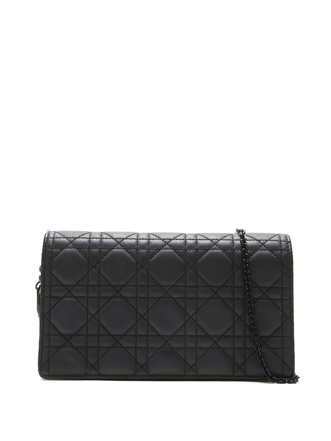 Christian Dior Lady Dior Cannage Leather Pouch