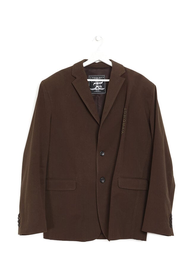 Y/PROJECT Oversized Dark Green Blazer