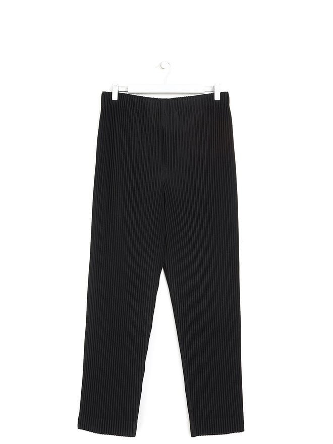 HOMME PLISSE Black Pleated Trouser