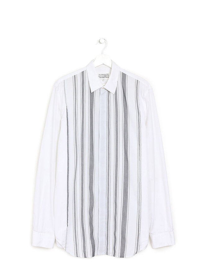 Maison Margiela Chemise en Coton à Rayures