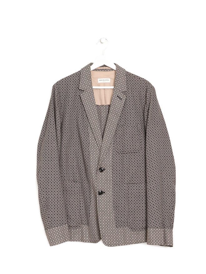 DRIES VAN NOTEN Blazer à Motif Géométrique