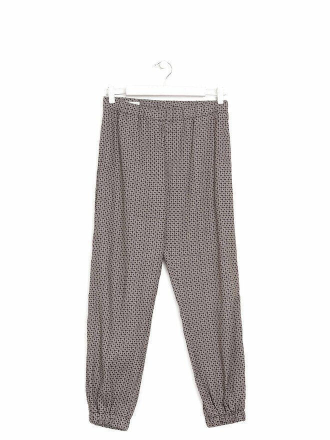 DRIES VAN NOTEN Pantalon à Motif Géométrique Coupe Décontractée