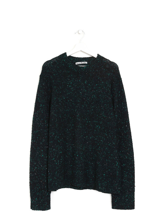 Acne Studios Pull en Laine Mélangée Vert