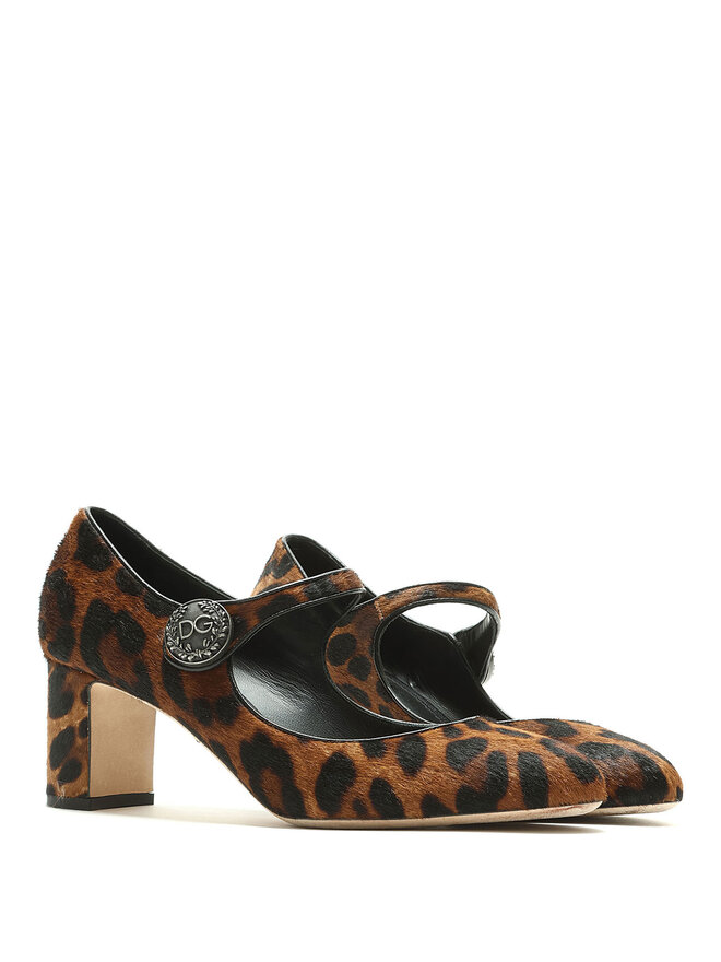 Dolce & Gabbana Escarpins Mary Jane à Motif Léopard