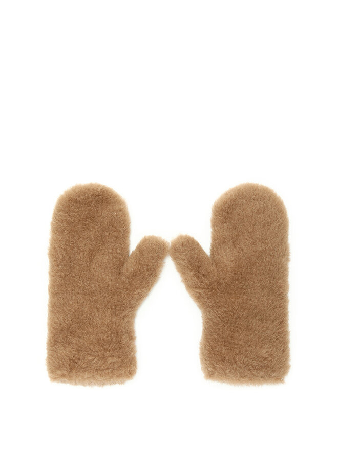 Max Mara Mitaines en Shearling Camel