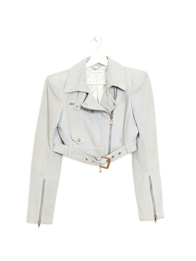 Patrizia Pepe Zippered Long Sleeve Jacket