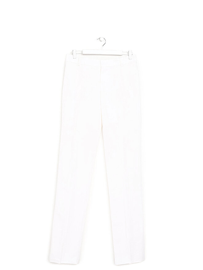Chloé Straight-Leg Linen Blend Trousers