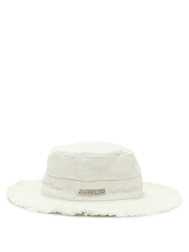 JACQUEMUS Frayed Canvas Bucket Hat