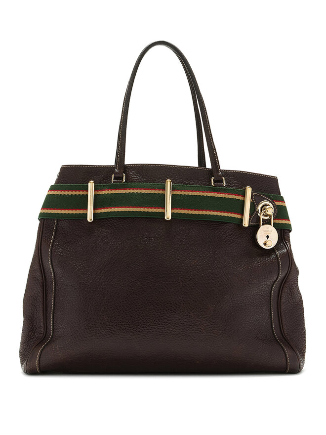 GUCCI Sac Fourre-tout en Cuir Grainé
