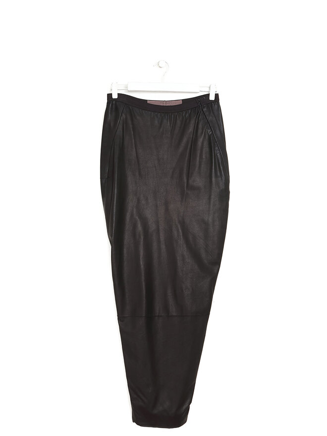 Rick Owens Jupe en Cuir