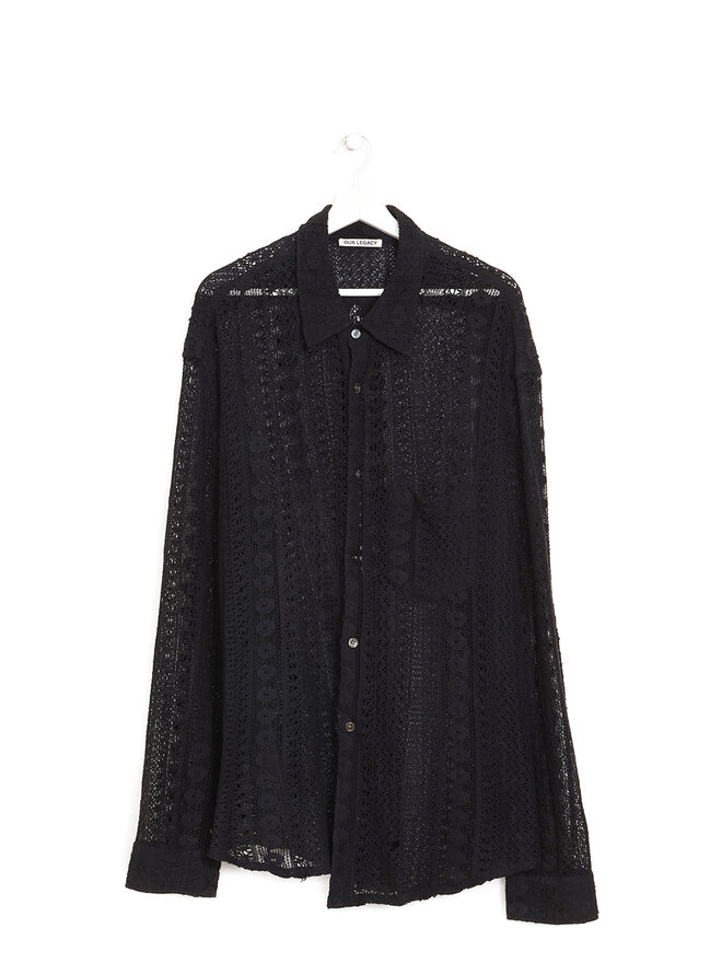 OUR LEGACY Open Knit Long Sleeve Shirt