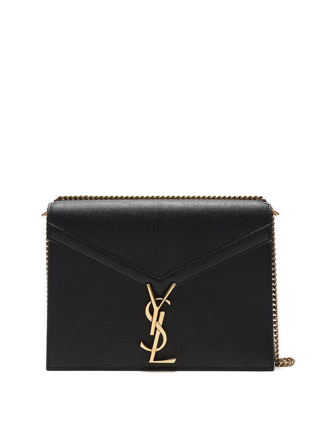 SAINT LAURENT Leather Cassandre Medium Bag