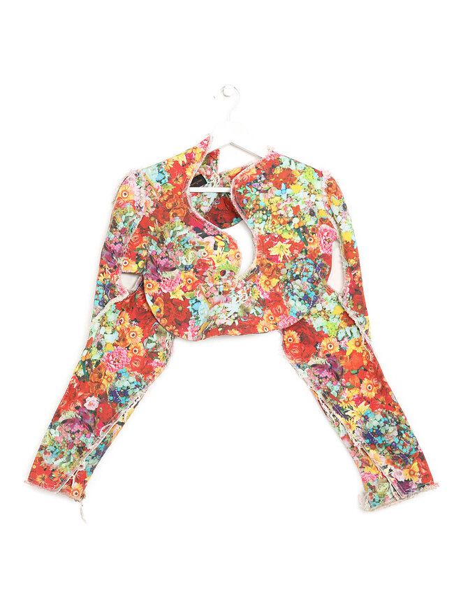 COMME des GARÇONS Haut à manches longues motif floral