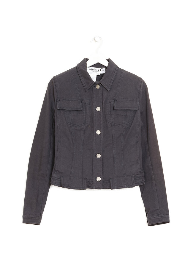 Christian Dior Long Sleeve Grey Cotton Jacket