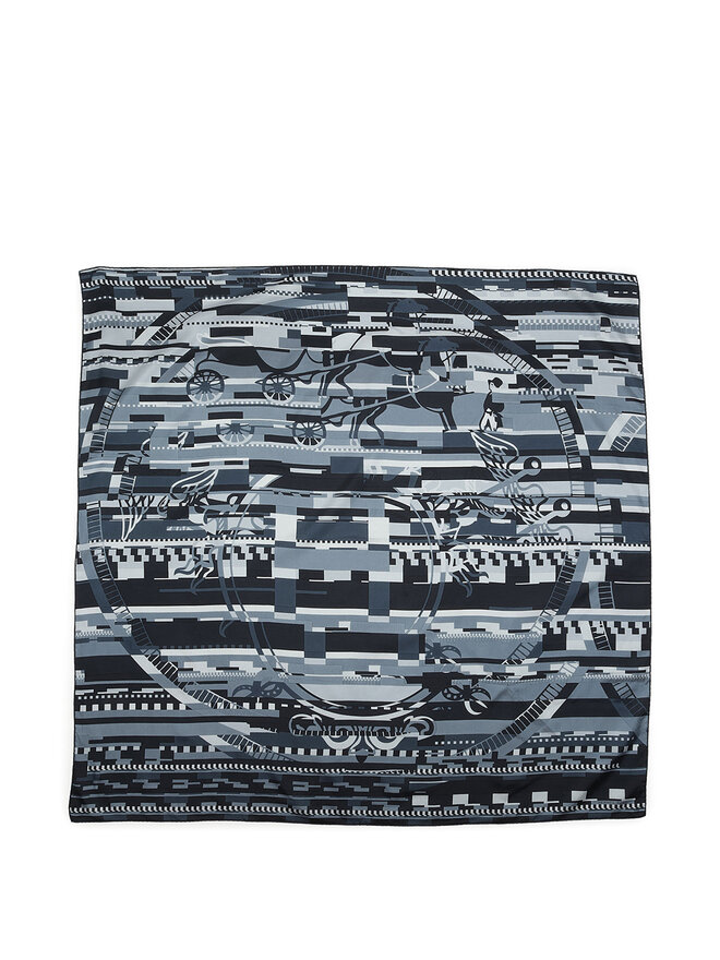 HERMÈS Geometric Glitch Scarf